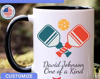 Personalized Pickleball mug, custom Pickleball mug, Pickleball gift, Pickleball gifts, APO065
