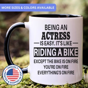 Actress mug, Actress gifts, gift for Actress gift idea, Actress coffee mug, APO015