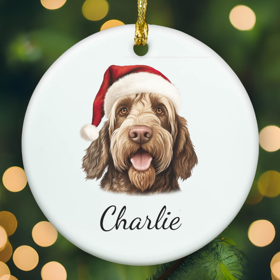Spinone Italiano Ornament, Spinone Italiano Personalized Ornament