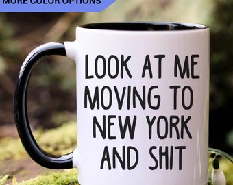 Moving to New York gift, moving to New York mug, moving to New York gifts, APO044