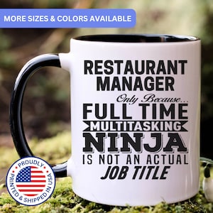 Restaurant manager gift, restaurant manager mug, new restaurant manager, best restaurant manager, funny restaurant manager gift