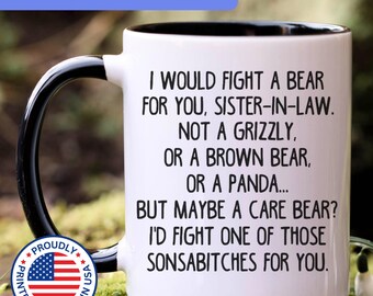 Sister in law gift, sister in law mug, sister in law coffee mug, sister in law gift idea, funny sister in law gift, gift for sister in law,