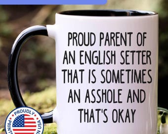 English Setter mug, gift for English Setter mom, gift for English Setter dad, English Setter gift, APO0021