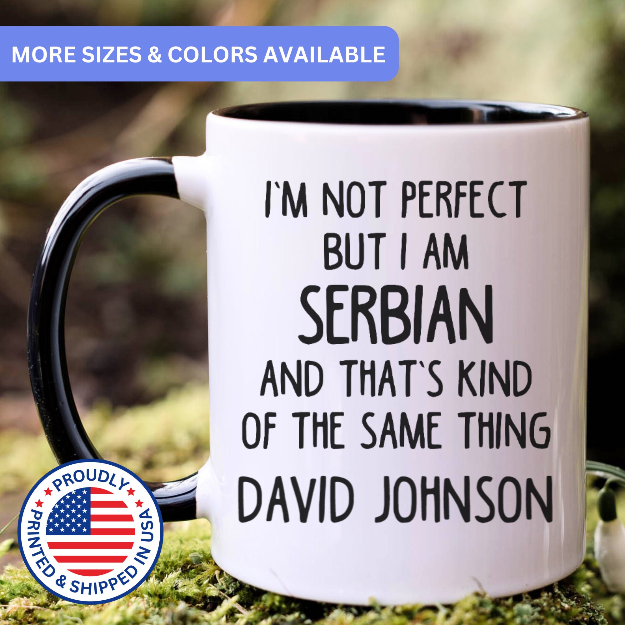 Personalized Serbian mug, Serbian gift, Serbian gifts, Serbian coffee mug, Serbian cup, APO046