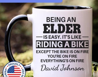 Elder mug, elder gift, elder gifts, elder coffee mug, elder cup, APO045