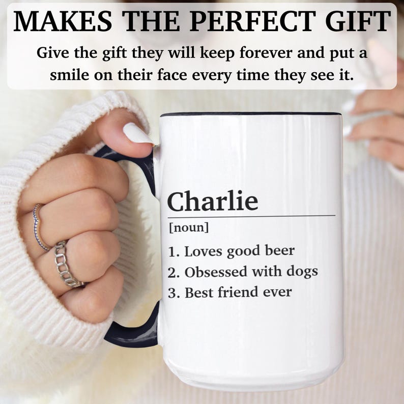 Personalized Name Definition Mug, personalized name mug, custom name coffee mug, personalized gift for her image 7