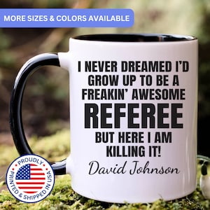 Personalized Referee mug, gift for Referee, Referee gifts, Referee coffee mug, Referee cup, APO058