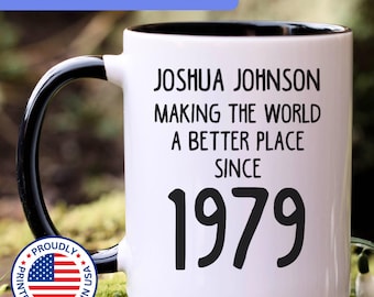 Happy 46th Birthday Idea For 46 Years Old Man And Woman Ceramic Mug 11oz 15oz