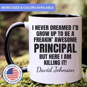 Personalized Principal mug, gift for Principal, Principal gifts, Principal coffee mug, Principal cup, APO058