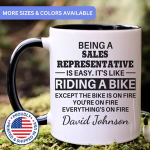 Sales representative gift, sales representative mug, new sales representative, best sales representative, APO045