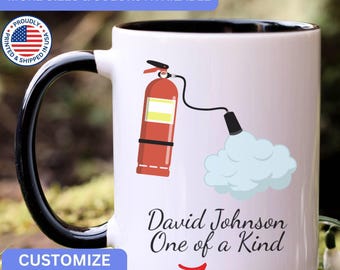 Personalized Fire Extinguisher mug, custom Fire Extinguisher mug, Fire Extinguisher gift, Fire Extinguisher gifts, APO067