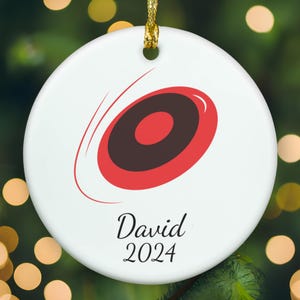 Personalized Ultimate Frisbee ornament, Ultimate Frisbee Christmas ornament, Ultimate Frisbee xmas ornament, APR008