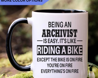 Archivist mug, archivist gifts, gift for archivist gift idea, archivist coffee mug, APO015