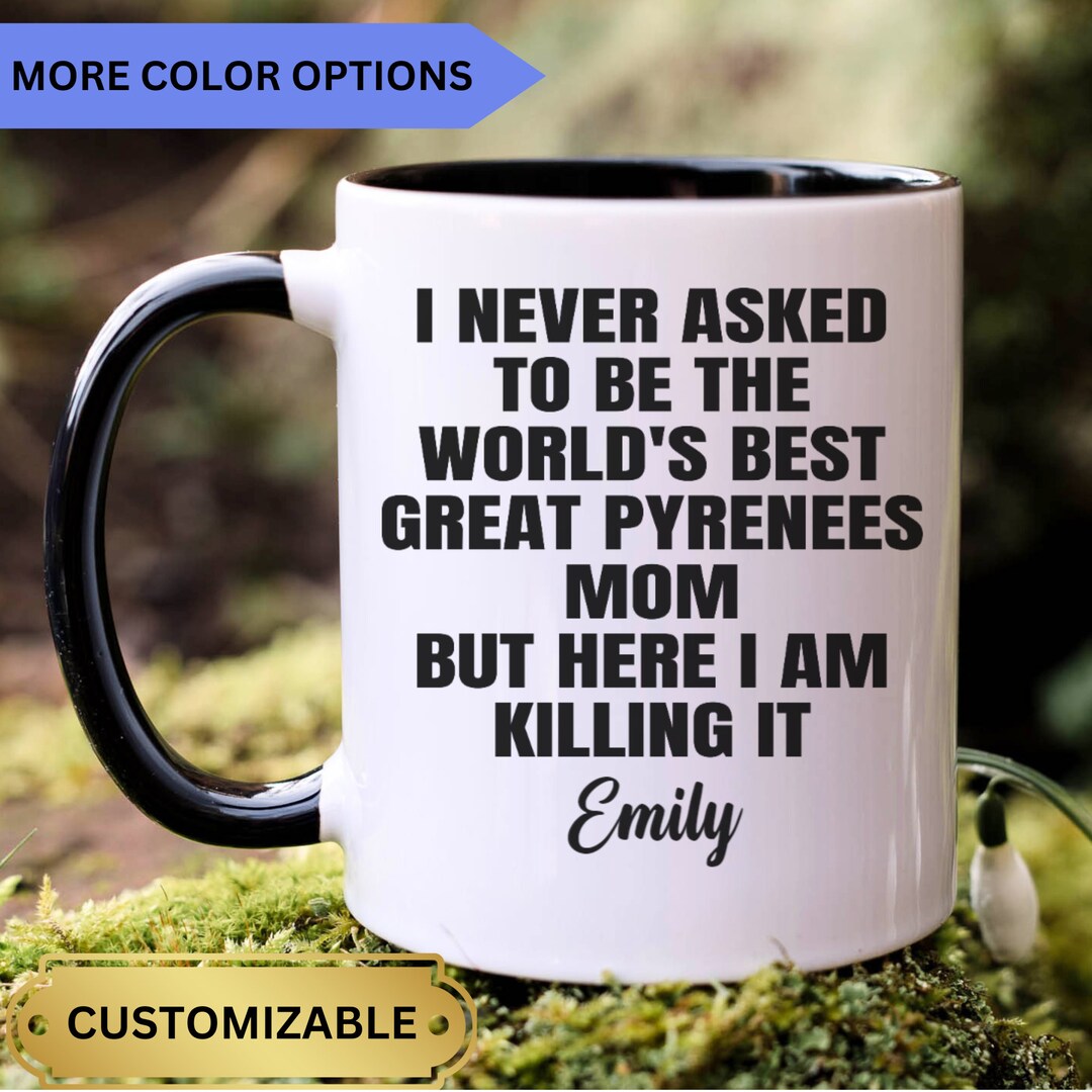 Personalized Great Pyrenees Mom Gift, Great Pyrenees Mug, Gift for