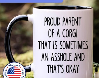Corgi mug, gift for Corgi mom, gift for Corgi dad, Corgi gift, APO0021