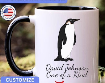Personalized Penguin mug, custom Penguin mug, Penguin gift, Penguin gifts, APO061