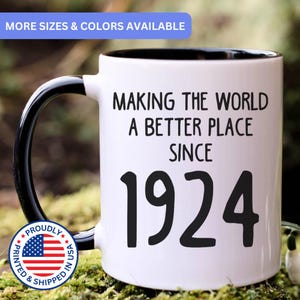 101st birthday gift, 101st birthday mug, 101 year old birthday gifts, 1923 mug, 101st bday gifts,101st birthday gag, APO071