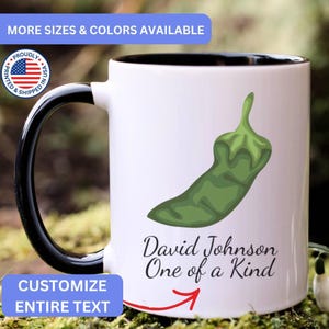 Personalized serrano pepper mug, custom serrano pepper mug, serrano pepper gift, serrano pepper gifts, APO064