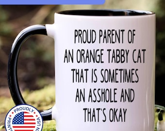 Orange Tabby gift, Orange Tabby mug, Orange Tabby cat, APO004