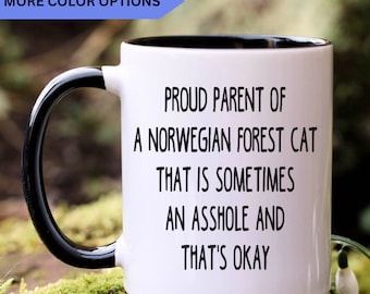 Norwegian Forest gift, Norwegian Forest mug, Norwegian Forest cat, APO004