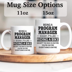 Program Manager mug, program manager gifts, gift for program manager gift idea, program manager coffee mug, APO015 image 2