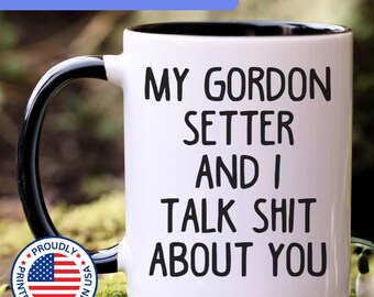 Gordon Setter mug, gift for Gordon Setter mom, gift for Gordon Setter dad, Gordon Setter gifts, Gordon Setter gift, APO084