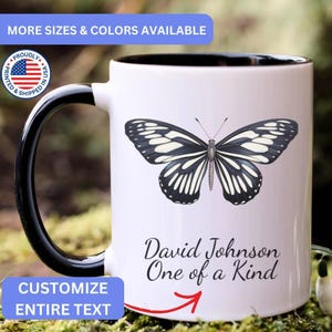 Personalized Zebra Longwing mug, Zebra Longwing coffee mug, Zebra Longwing gift, Zebra Longwing gifts, APO061