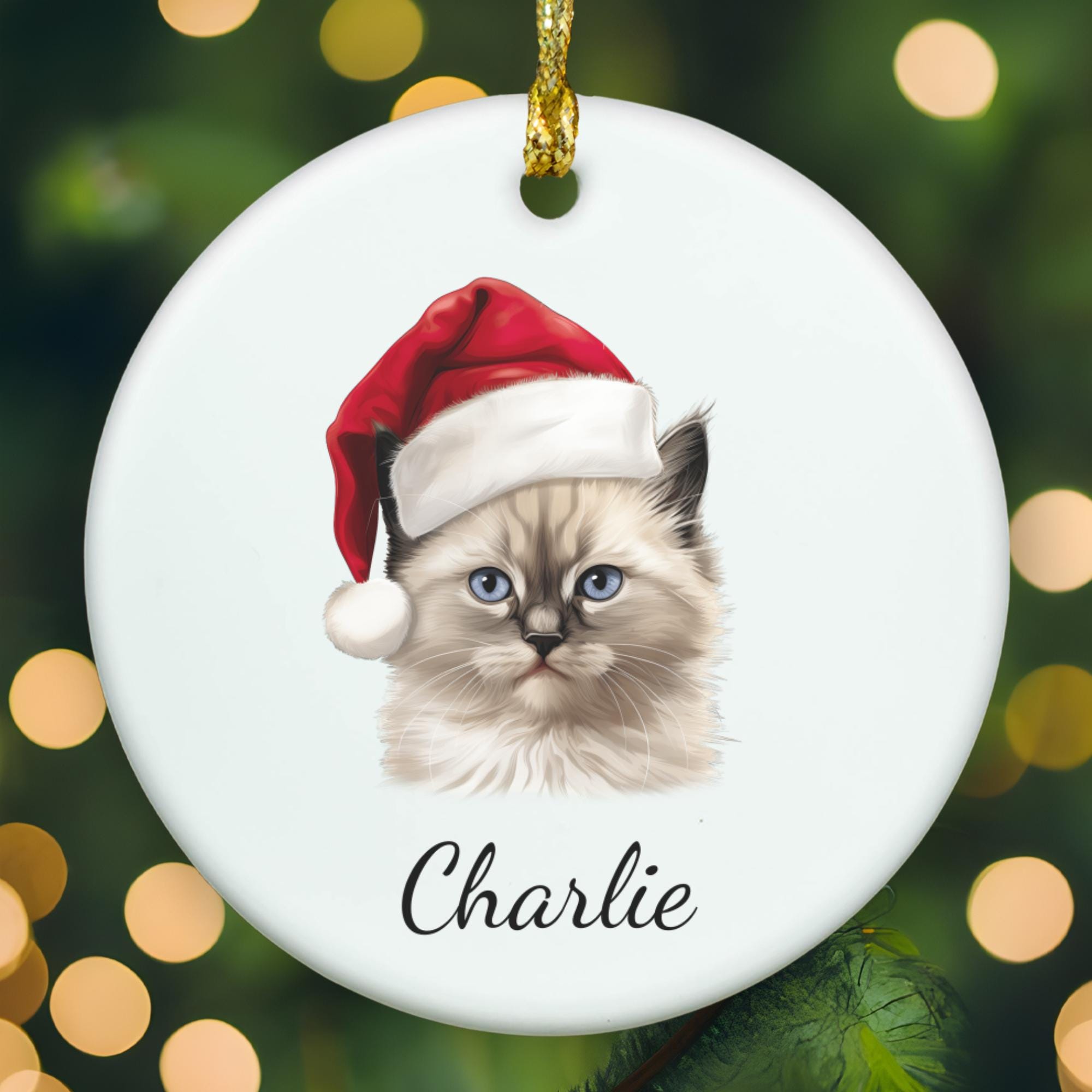 Ragdoll Cat #1 Chrstmas Ornament - Etsy