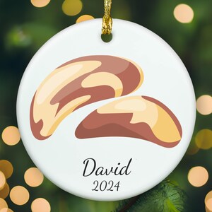 Personalized Brazil Nuts ornament, Brazil nuts Christmas ornament, Brazil nuts xmas ornament, APR015
