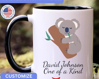 Personalized Koala mug, custom Koala mug, Koala gift, Koala gifts, APO061