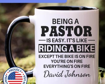 Pastor mug, pastor gift, pastor gifts, pastor coffee mug, pastor cup, APO045