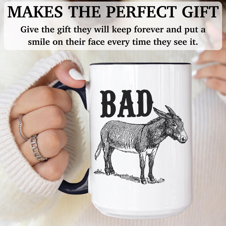 Bad A - mug amusant, mug sarcastique, cadeau amusant, cadeau sarcastique, cadeau pour homme et femme, mugs amusants, tasse à café amusante, APO016 image 7