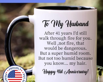 41st anniversary gift for men, 41st anniversary gift for him, 41 year anniversary, 41st wedding anniversary, CWM048