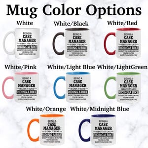 Taza de gerente de casos, regalos de gerente de casos, regalo para gerente de casos, idea de regalo, taza de café de gerente de casos, APO015 imagen 3