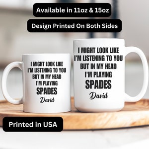 Spades Mug, Spades Gift, Spades Gifts, Spades Coffee Mug, Spades Cup ...