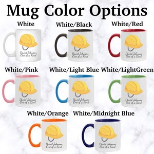 Personalized Safety Helmet mug, custom Safety Helmet mug, Safety Helmet gift, Safety Helmet gifts, APO067 image 3