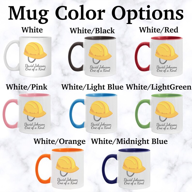 Personalized Safety Helmet mug, custom Safety Helmet mug, Safety Helmet gift, Safety Helmet gifts, APO067 image 3