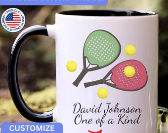 Personalized Paddle Tennis mug, custom Paddle Tennis mug, Paddle Tennis gift, Paddle Tennis gifts, APO065