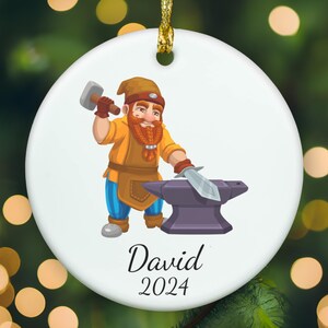 Personalized Dwarf ornament, Dwarf Christmas ornament, Dwarf xmas ornament, APR016