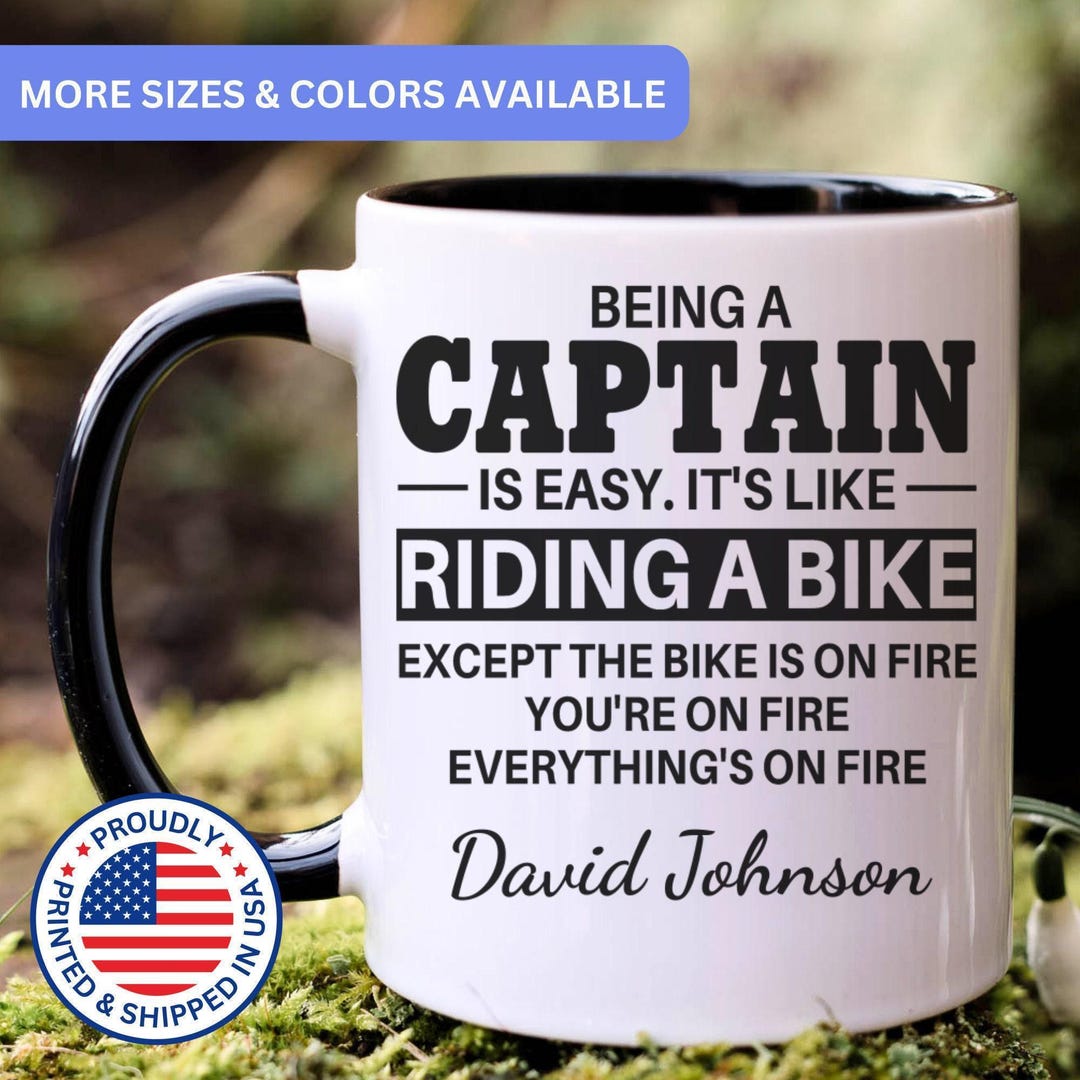 Captain Mug, Captain Gifts, Gift for Captain Gift Idea, Captain Coffee ...