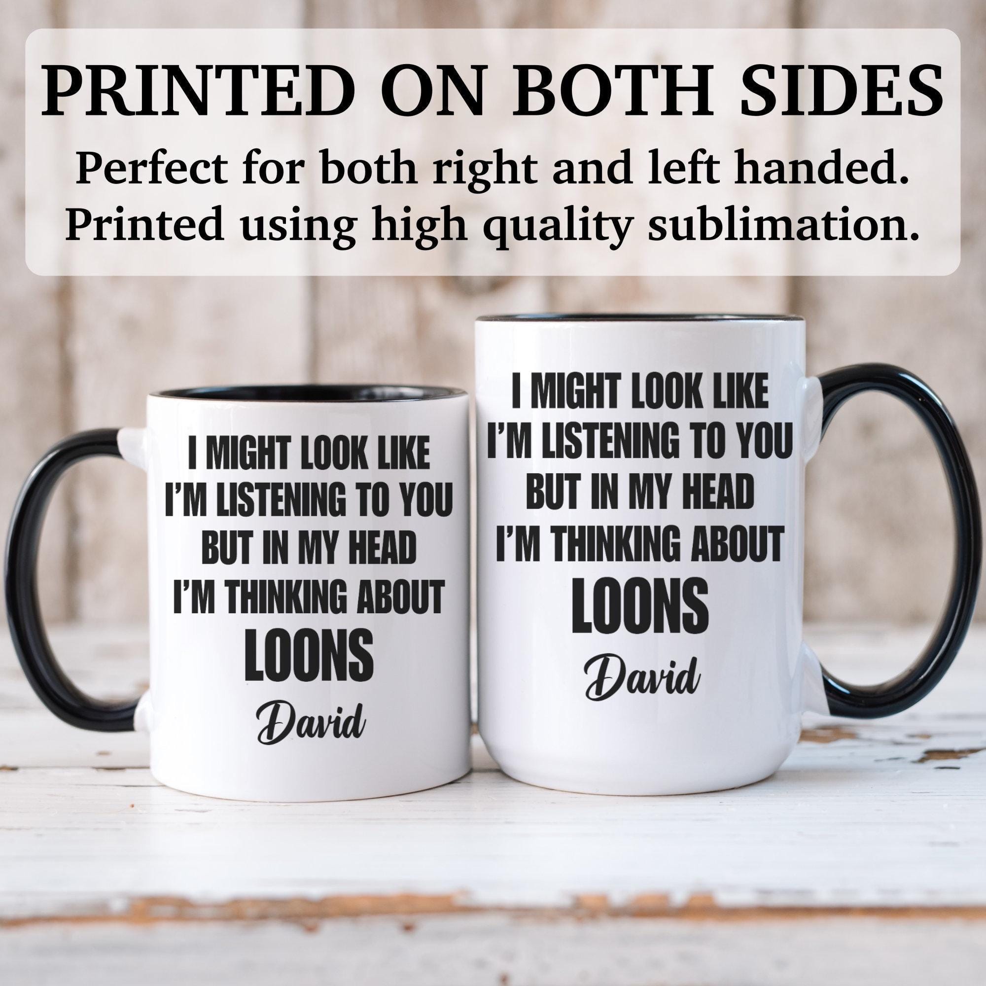 Loon mug, loon gift, loon gifts, loon coffee mug, loon cup, APO118