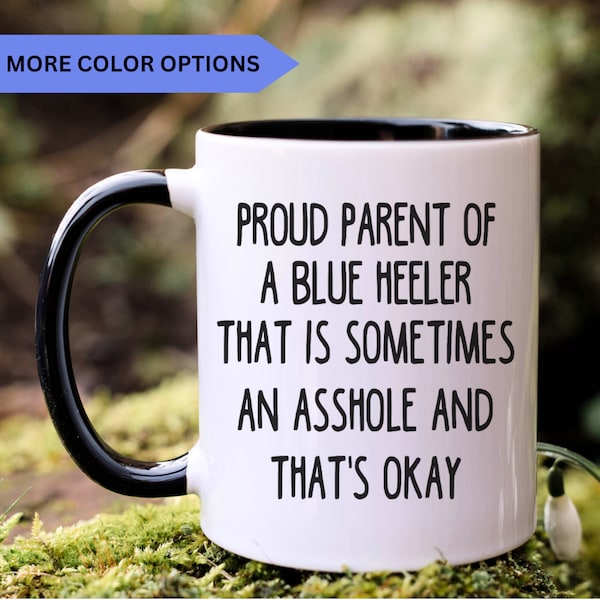Blue Heeler mug, gift for Blue Heeler mom, gift for Blue Heeler dad, Blue Heeler gift, APO0021