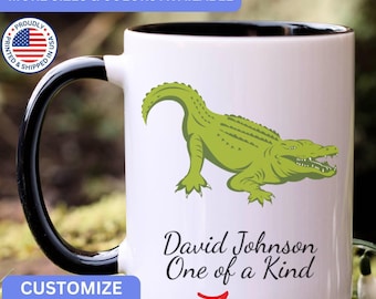 Personalized Alligator mug, custom Alligator mug, Alligator gift, Alligator gifts, APO061