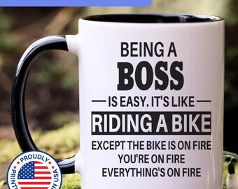 Boss mug, boss gifts, gift for boss gift idea, boss coffee mug, APO015