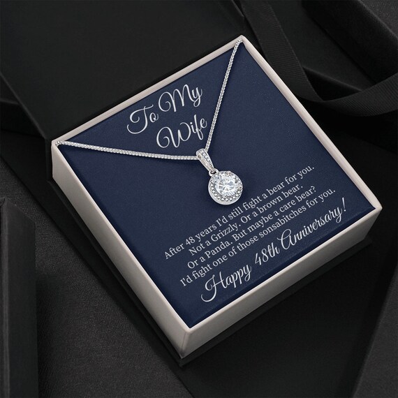 48th Wedding Anniversary Gifts for Wife Forty Eightieth Etsy
