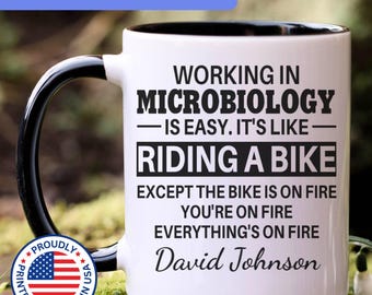 Microbiology mug, microbiology gift, microbiology gifts, microbiology coffee mug, APO050
