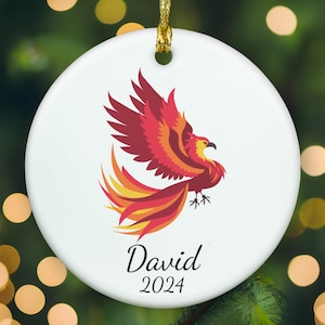 Personalized Phoenix ornament, Phoenix Christmas ornament, Phoenix xmas ornament, APR016
