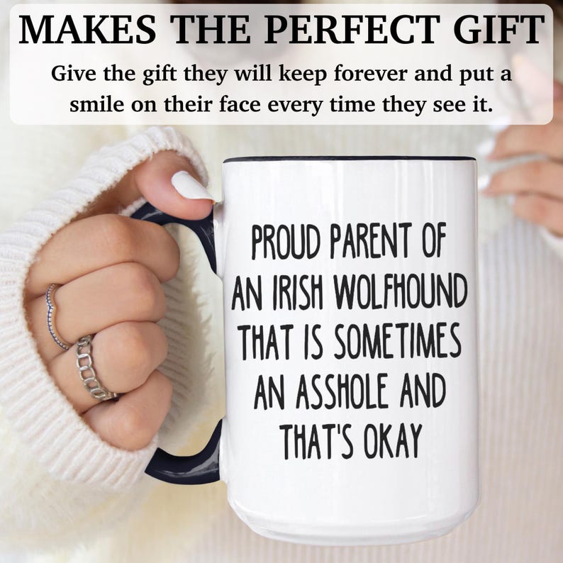 Irish Wolfhound mug, gift for Irish Wolfhound mom, gift for Irish Wolfhound dad, Irish Wolfhound gift, APO0021 immagine 6