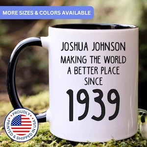 Personalized 86th birthday gift, 86th birthday mug, 86 year old birthday gifts, 1939 mug, 86th bday gifts, 86th birthday gag, APO017