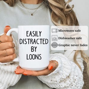 Loon mug, gift for Loon Loon gifts,APO030 image 6